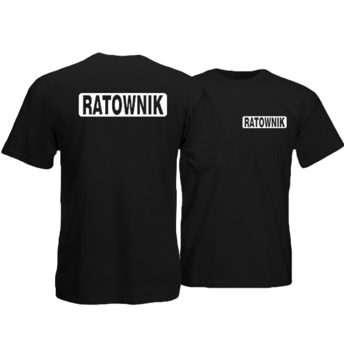 T-shirt z nadrukiem RATOWNIK 