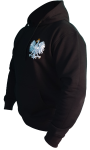 Bluza kangurka z haftowanym Orłem RP, bluza kibica, patriotyczna przód