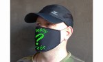 Maska 3 warstwowa z flizeliną, wielorazowa street wear czarna własny wzór