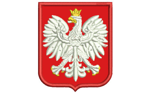 Naszywka Godło Polski Orzełek wz MON 55x66mm