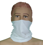 Atlantis włoski komin, maseczka, chusta na twarz, Biały