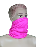 Komin, maseczka, chusta na twarz różowy neon