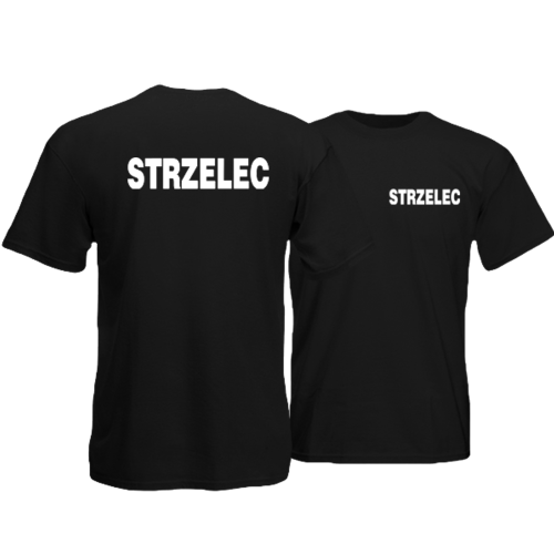 T-shirt z nadrukiem STRZELEC 