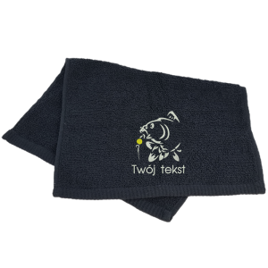 Ręcznik wędkarski do rąk ściereczka z haftem wzory