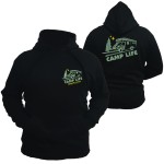 Bluza z kapturem kamper, kangurka haft wzory