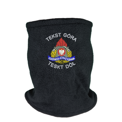 Komin polarowy STRAŻ OSP PSP nazwa jednostki SV