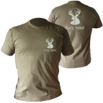 Koszulka myśliwska khaki z haftem różne wzory