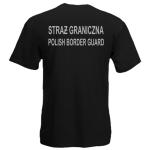 T-shirt z nadrukiem odblaskowym STRAŻ GRANICZNA
