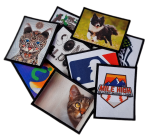 naszywka z nadrukiem własny wzór, logo z rzepem 120x90mm