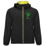 Kurtka softshell z kapturem haft własnego wzoru na sercu
