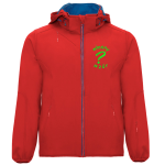 Kurtka softshell z kapturem haft własnego wzoru na sercu