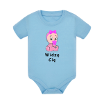 Body dziecięce z krótkim rękawem w kolorze niebieskim nadruk N0040