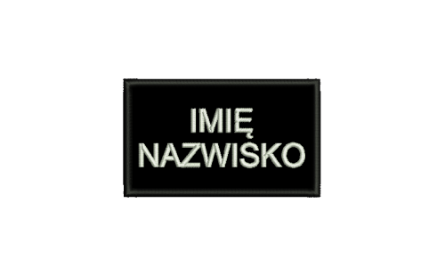 Naszywka imiennik 85x50mm