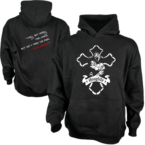 Bluza kangurka OVERSIZE z nadrukiem Tupac Thuglife