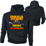 Bluza dziecięca z kapturem Fortnite  kangurka z nadrukiem Fortnite