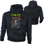 Bluza dziecięca z kapturem kangurka Minecraft z własnym imieniem