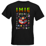 Koszulka dziecięca z nadrukiem MINECRAFT z własnym imieniem