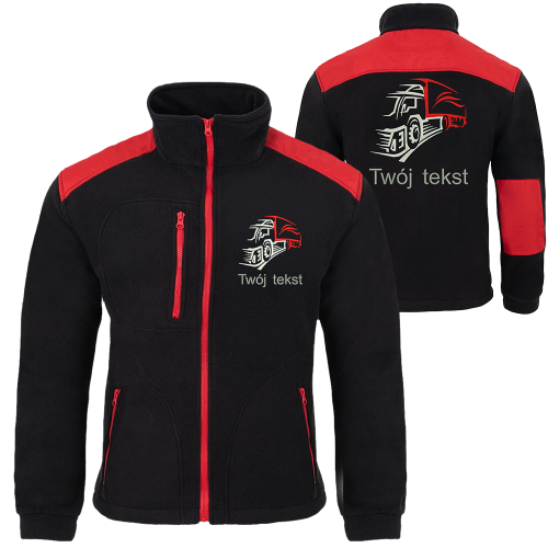 Polar wzmacniany premium dla kierowcy z haftem różne wzory twój tekst czarno czerwony