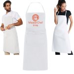Fartuch MasterChef fartuch kuchenny z nadrukiem Master chef własne imię biały