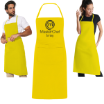 Fartuch MasterChef fartuch kuchenny z nadrukiem Master chef własne imię żółty