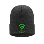 Czapka zimowa wywijana z haftem własnego wzoru kolor Charcoal Heather