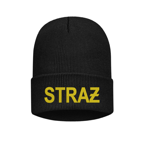 Strażacka Czapka zimowa Straż Pożarna wywijana Haftowane napisy GD
