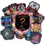 Herb tarcza strażacka naszywka z nadrukiem własny wzór własna jednostka