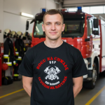 Koszulka OSP Bogu na Chwałę Personalizowana Strażacka model
