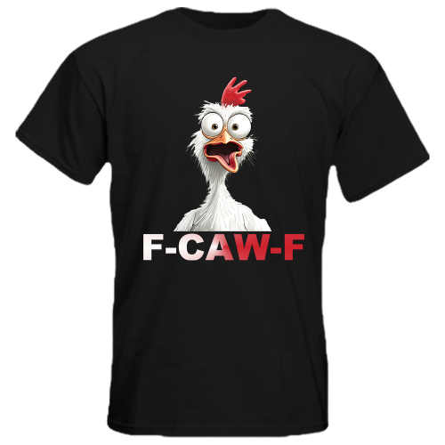 Koszulka F-CAW-F kurczak śmieszny t-shirt chicken kogut