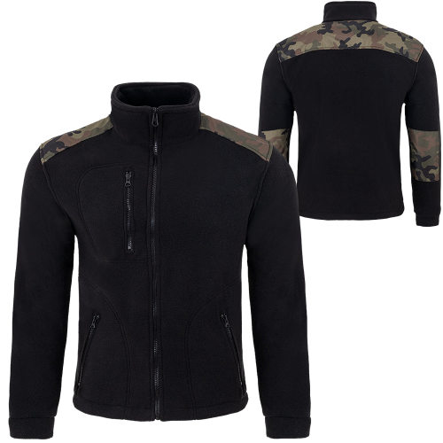 Polar premium 340 wzmacniany czarny z wstawkami moro