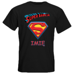 Koszulka SUPER BABCIA z Imieniem Prezent na Dzień Babci wygodna bawełna