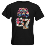 Koszulka z grafiką SIX SEVEN - Autorski Wzór Graffiti 67 T-shirt sixsevent