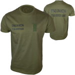 Koszulka bawełniana Khaki Oliwkowa Straż Graniczna z rzepem na stopień