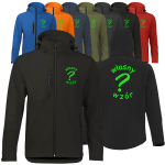 Męski Softshell Windstorm z haftem własnego wzoru serce/plecy