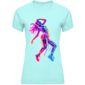 Damska koszulka treningowa lekka oddychająca szybkoschnąca różne wzory