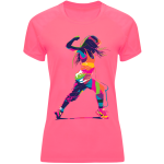 Damska koszulka sportowa trenigowa siłownia zumba rower biegi różne grafiki