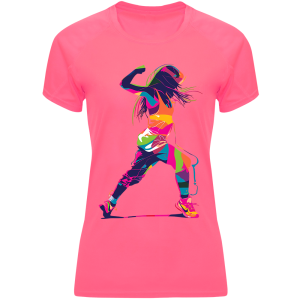 Damska koszulka sportowa trenigowa siłownia zumba rower biegi różne grafiki