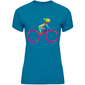 Koszulka rowerowa damska różne nadruki własny tekst oddychająca control dry