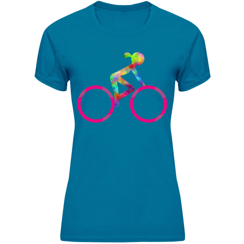 Koszulka rowerowa damska różne nadruki własny tekst oddychająca control dry