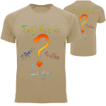 Koszulka termoaktywna oddychająca sportowa z własnym nadrukiem przód/tył kolor piaskowy