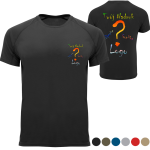 Koszulka termoaktywna oddychająca sportowa z własnym nadrukiem serce/plecy