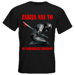 Koszulka prezent dla motocyklisty Zabija Nas To Co Najbardziej Kochamy