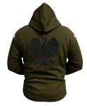 Bluza patriotyczna z haftowanym orłem oraz flagami wojskowe khaki militarna