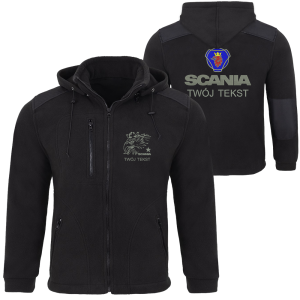 Polar z kapturem dla kierowców haft logo marki własny tekst różne wzory