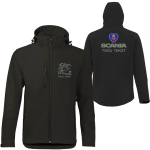 Kurtka softshell z kapturem haft logo Tir kierowca różne marki własny tekst