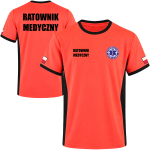 Koszulka T-shirt Duo Contrast – Ratownik Medyczny (Premium) z flagami