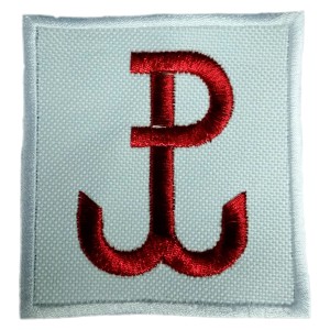 Naszywka Polska Walcząca metalizowana wzór 3