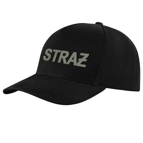 Czapka strażacka z haftem bejsbolówka STRAŻ srebrny