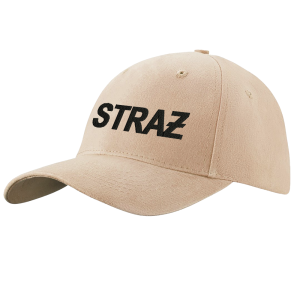 Czapka strażacka piaskowa z haftem bejsbolówka STRAŻ sand