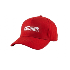Czapka z daszkiem RATOWNIK czerwona haft regulowana
